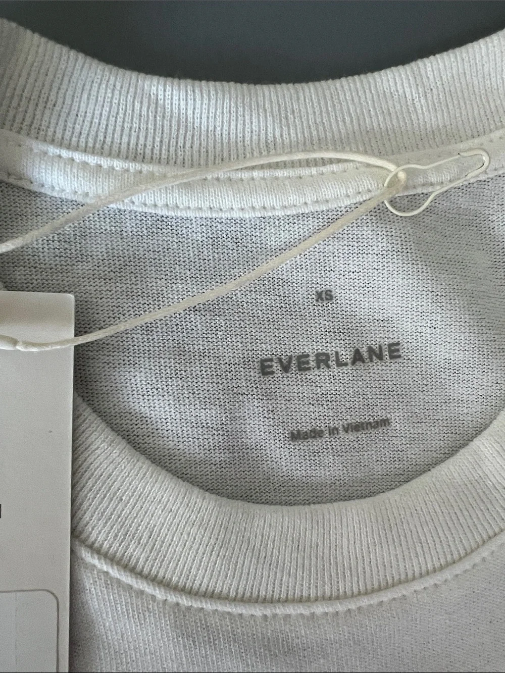 New Everlane THE PREMIUM-WEIGHT CREW Uniform in White Size XS - Picture 5 of 11